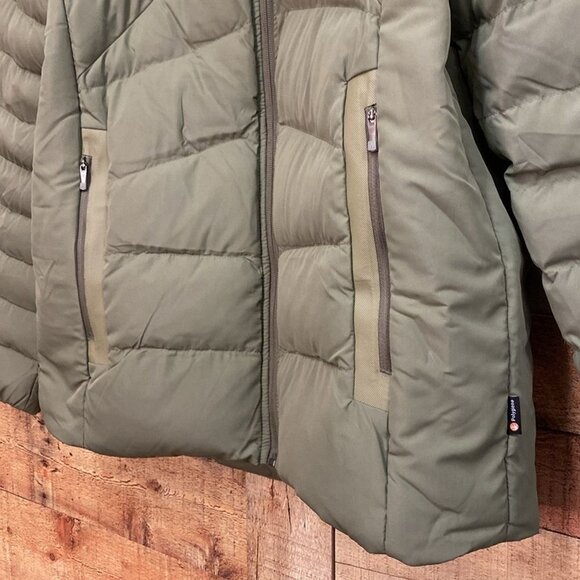 Pnuma Palisade Weekender Jacket Army Green Down Puffer Jacket NWT Size XL - Picture 4 of 7